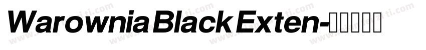 Warownia Black Exten字体转换